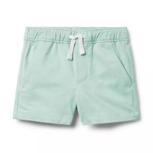 NWT Sz 6 Janie and Jack The Shortest Short Shorts Pale Turquoise Green Cotton
